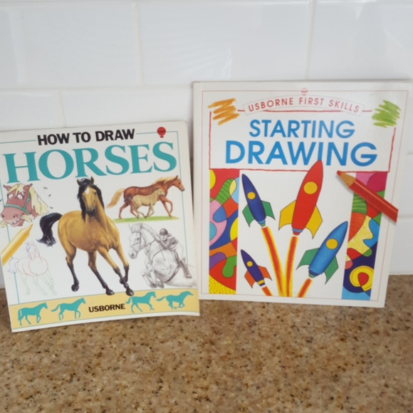 Usborne Other - 5/$20 Usborne Drawing Books Lot of 2